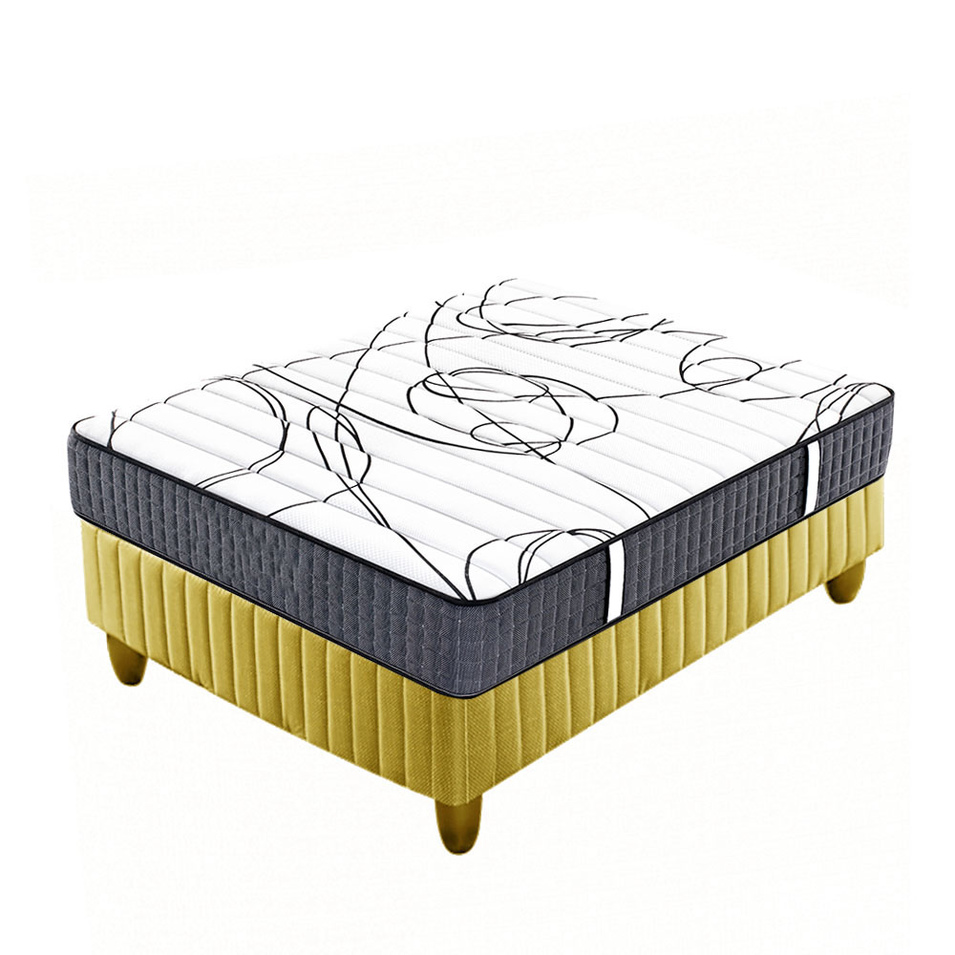 double side use modern tight top hard pocket spring mattress