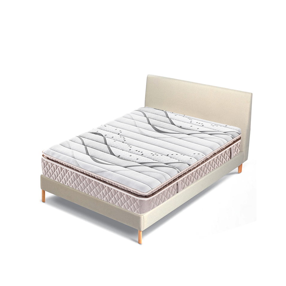 Pillow top roll packing pocket spring memory foam mattress furniture
