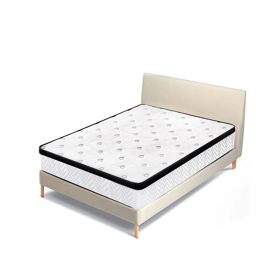 25cm Euro Top custom hotel furniture pocket spring mattress packing