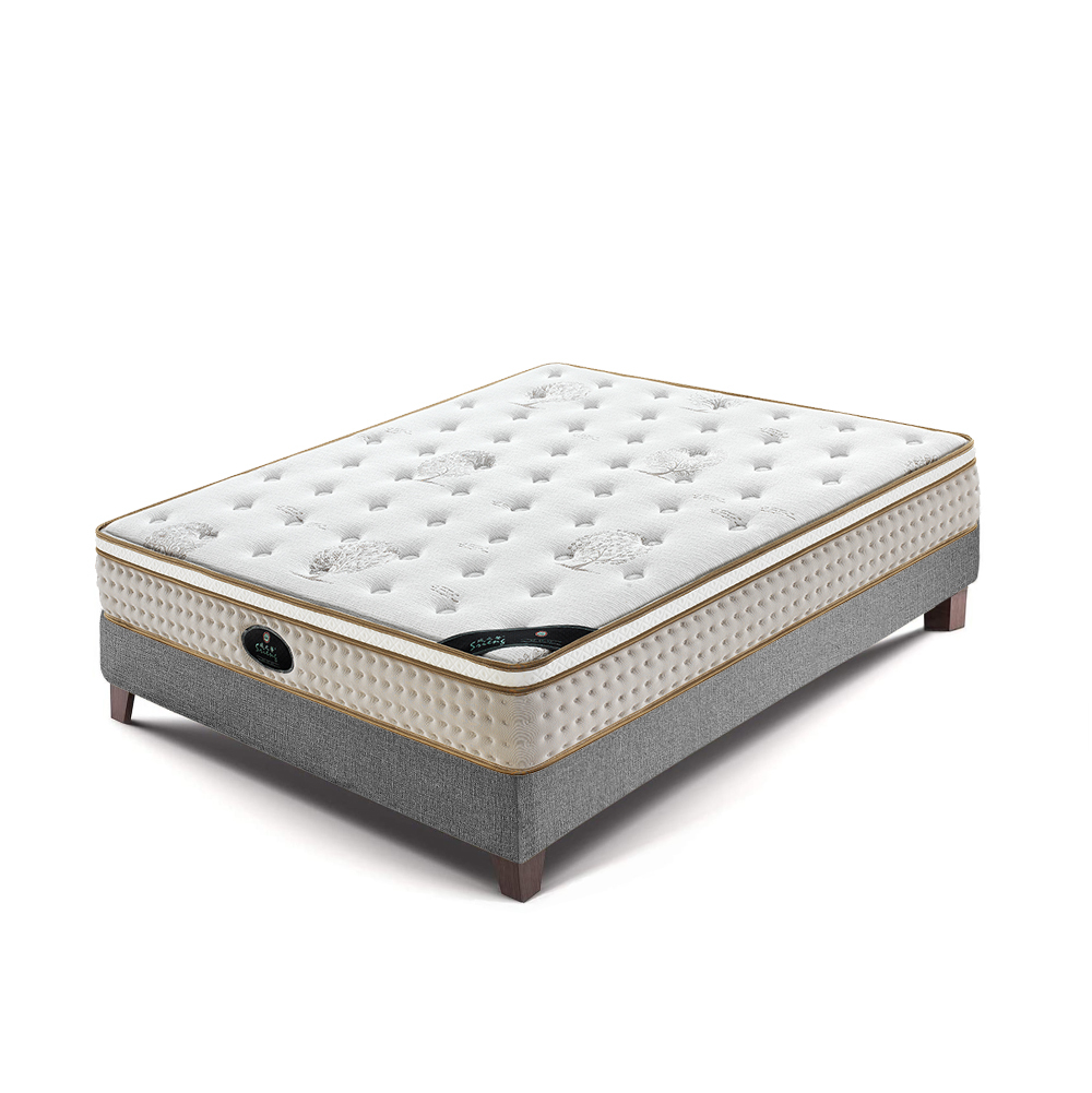 high end hotel use memory foam euro top pocket spring coil mattress