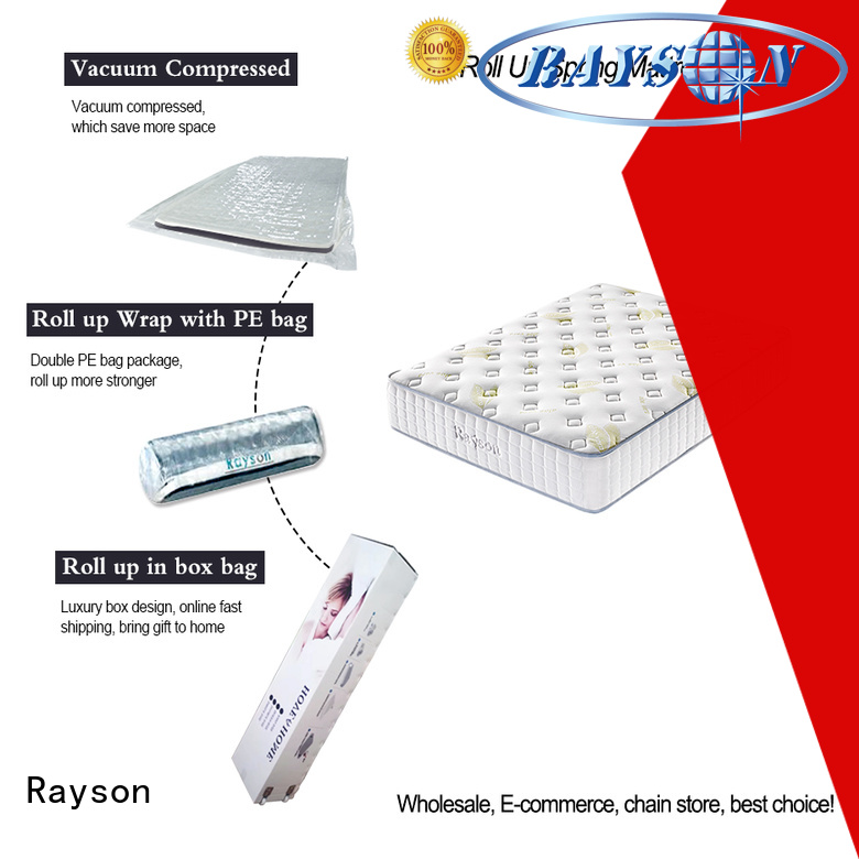 Customized 25cm height Comfort rolled up Spring Mattress