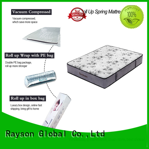 Mattress Rolled Up In A Box & Cheap Tight Top Roll Up Pocket Spring Coil...